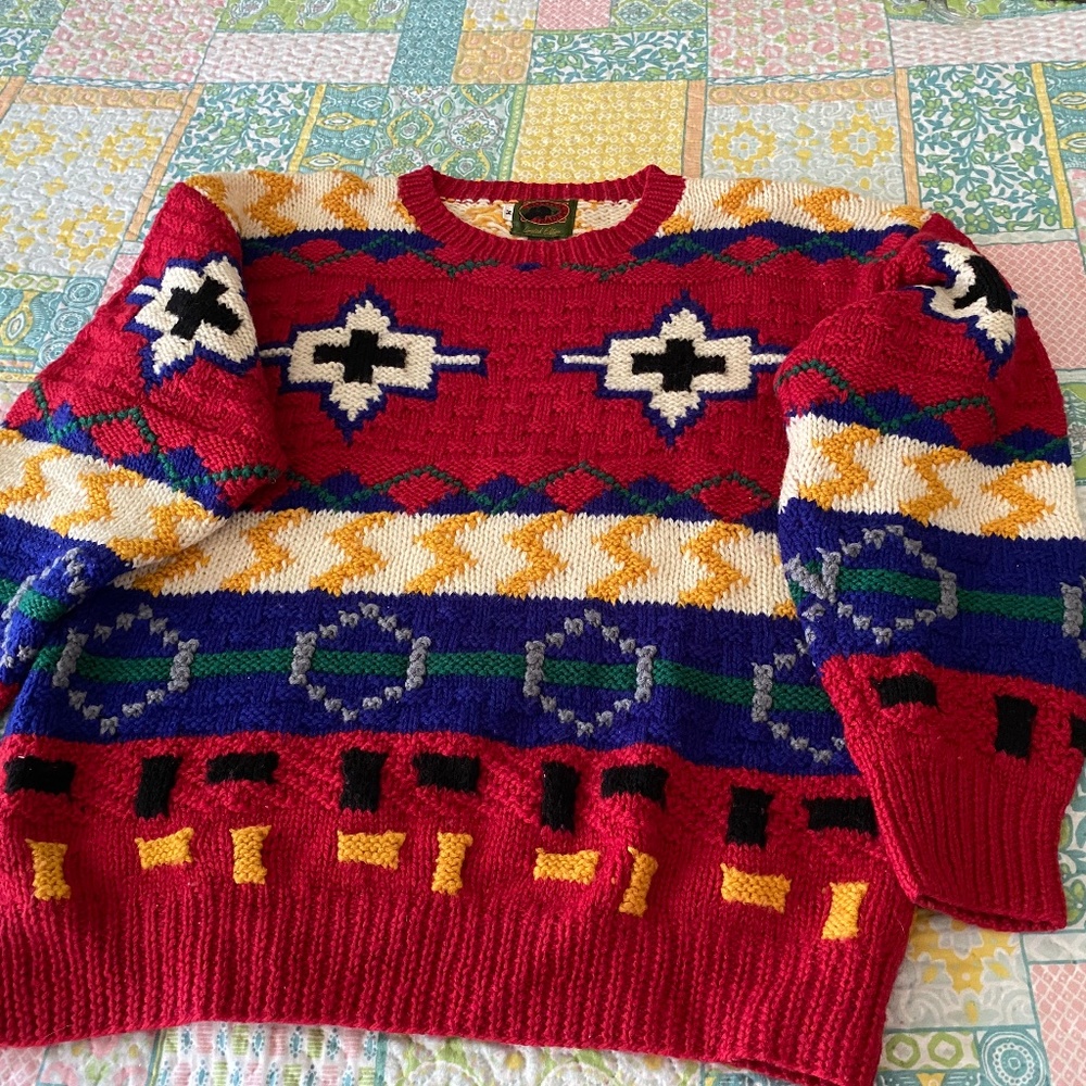 Boston Traders Vintage Limited Edition Wool Sweater Mens Medium/ A… - Picture 6 of 15